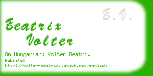 beatrix volter business card